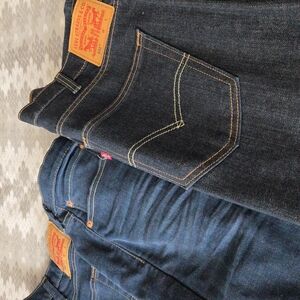 Levi's Blue Relaxed Fit Jeans with Contrast Stitching